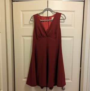 Red Mod Cloth Dress Large